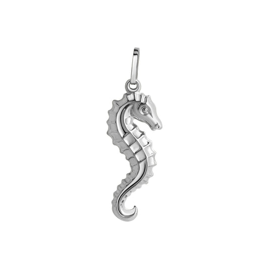 Anhänger aus 925/- Sterling Silber rhodiniert Motiv Seepferd