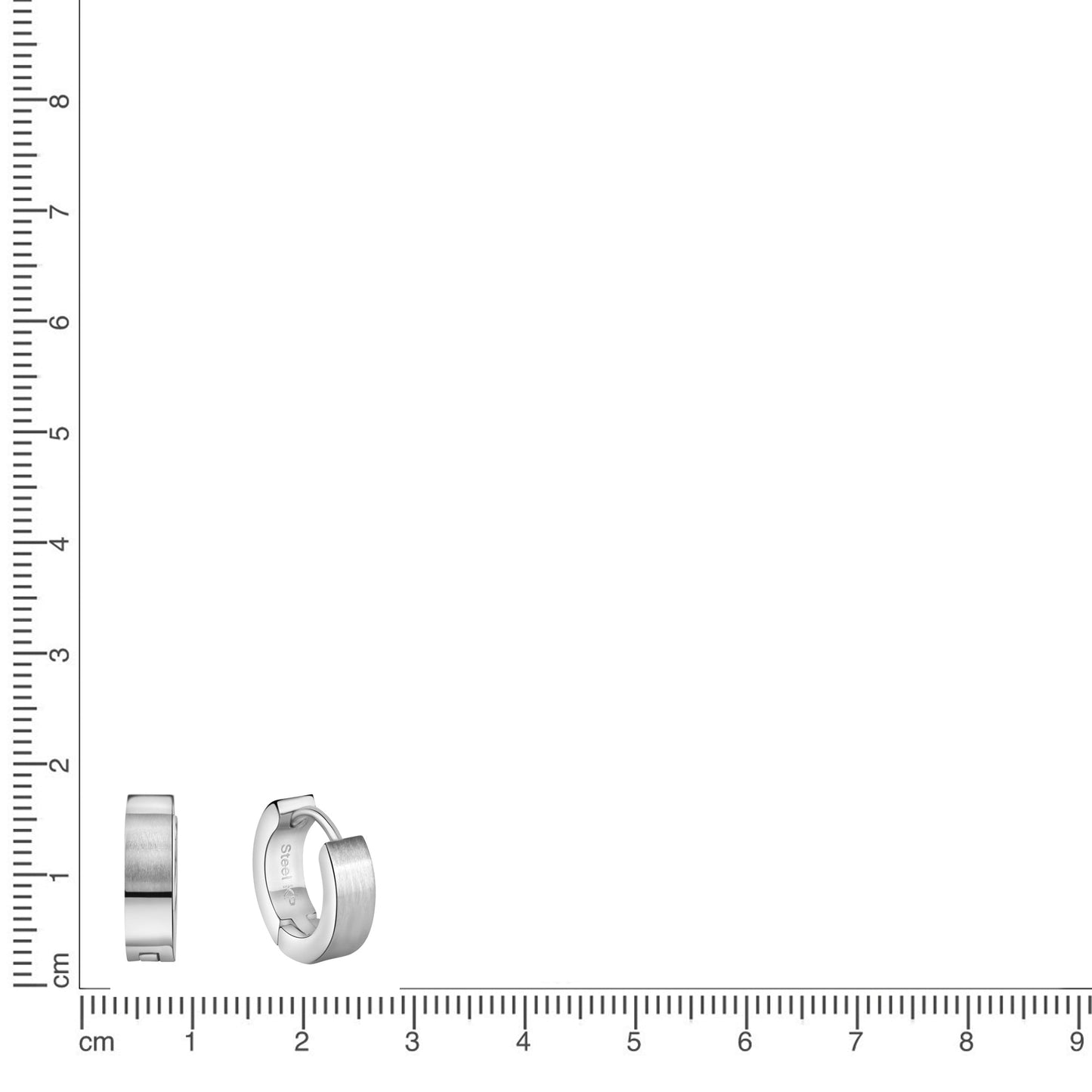 Klappcreolen Edelstahl 1,3cm