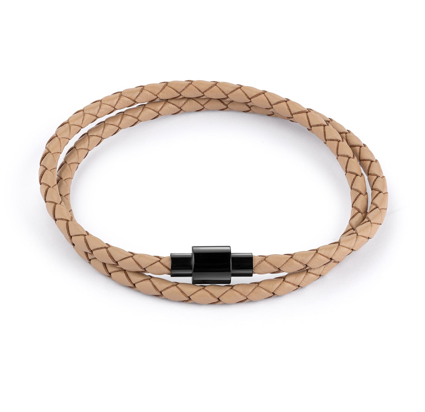 Armband Lederband Edelstahl 21cm