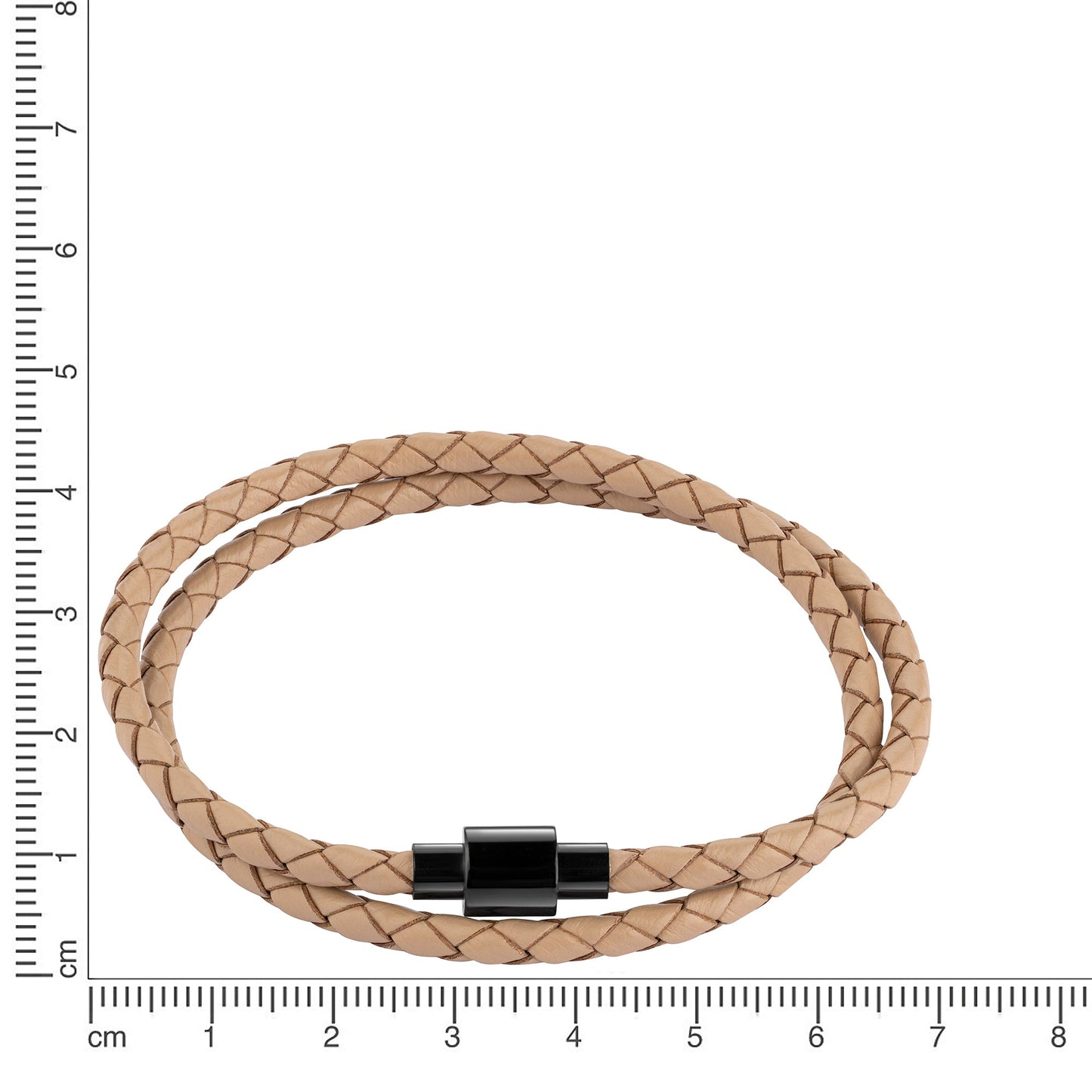 Armband Lederband Edelstahl 21cm