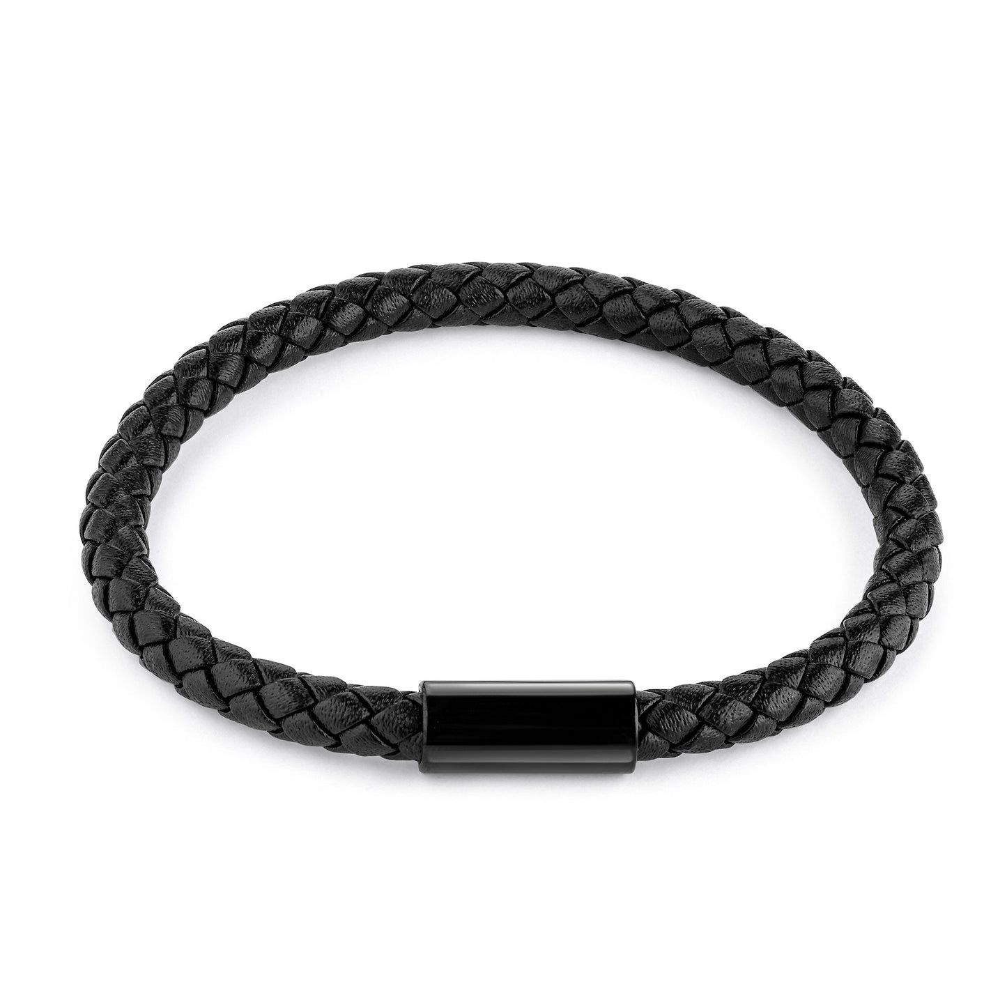 Armband Lederband Edelstahl 21cm