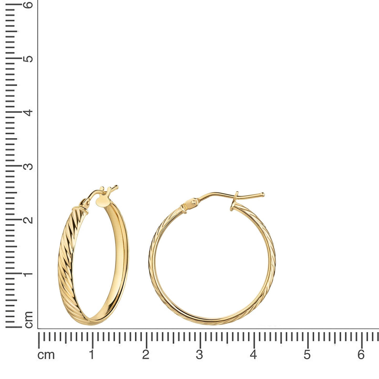 Creolen 375/- Gold 2,4cm ohne