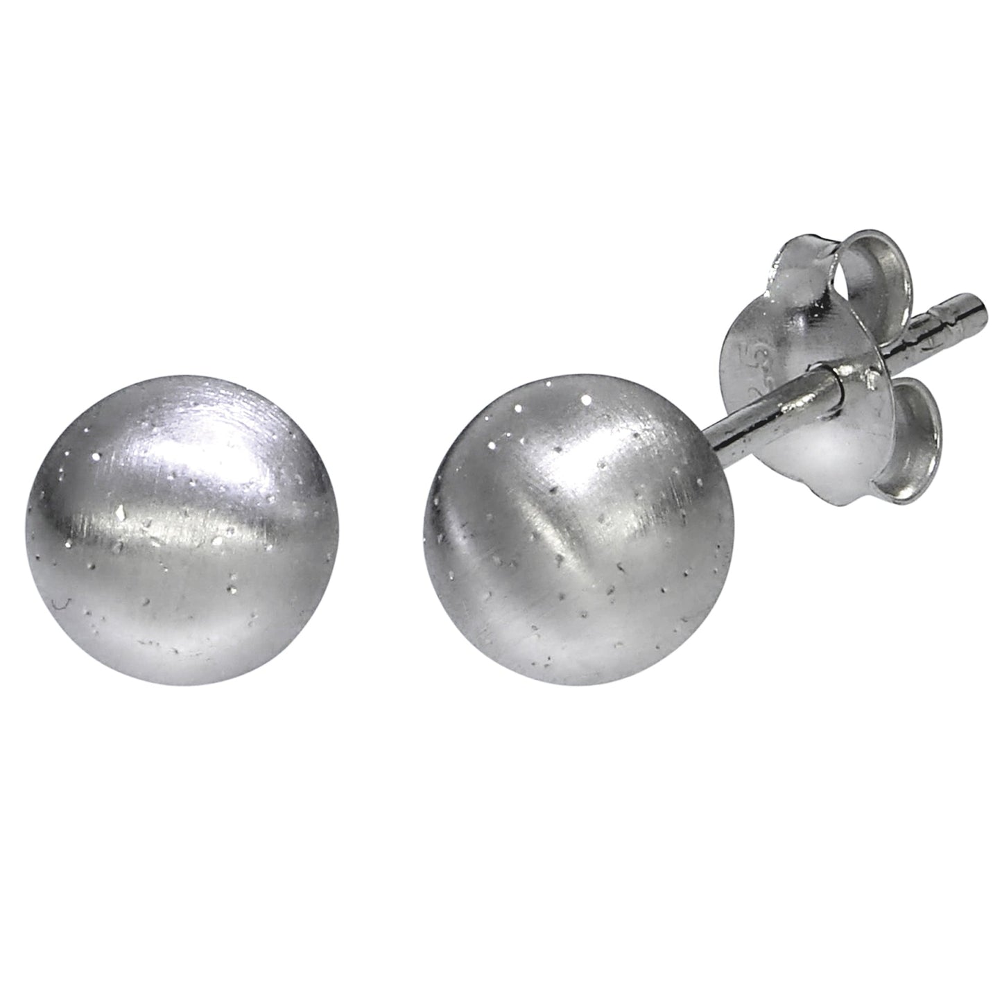 Ohrstecker 925/- Sterling Silber rhodiniert 1,5cm