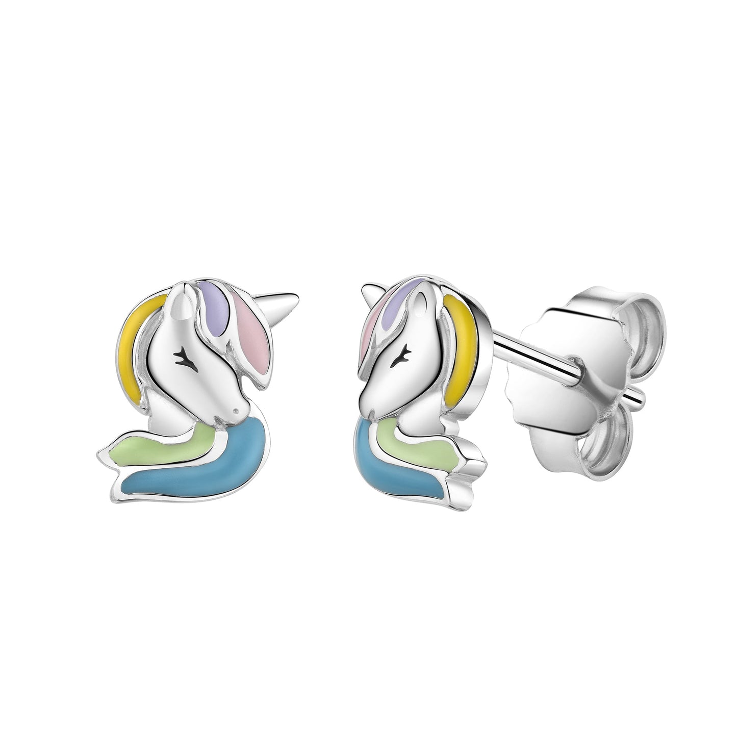 Ohrstecker 925/- Sterling Silber rhodiniert 0,8cm