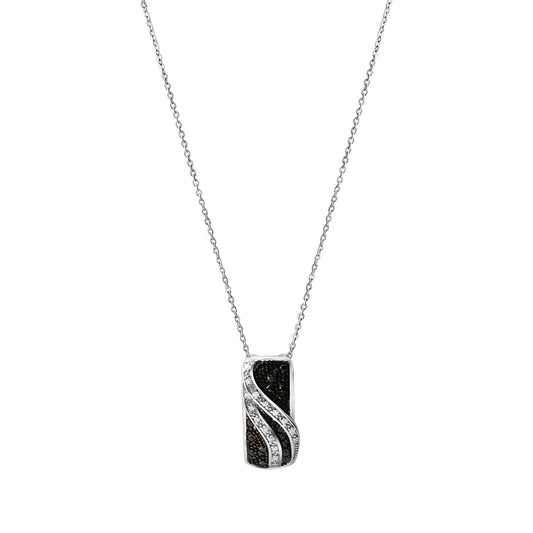 Celesta Silber Anhänger mit Kette aus 925 Silber rhodiniert mit Zirkonia