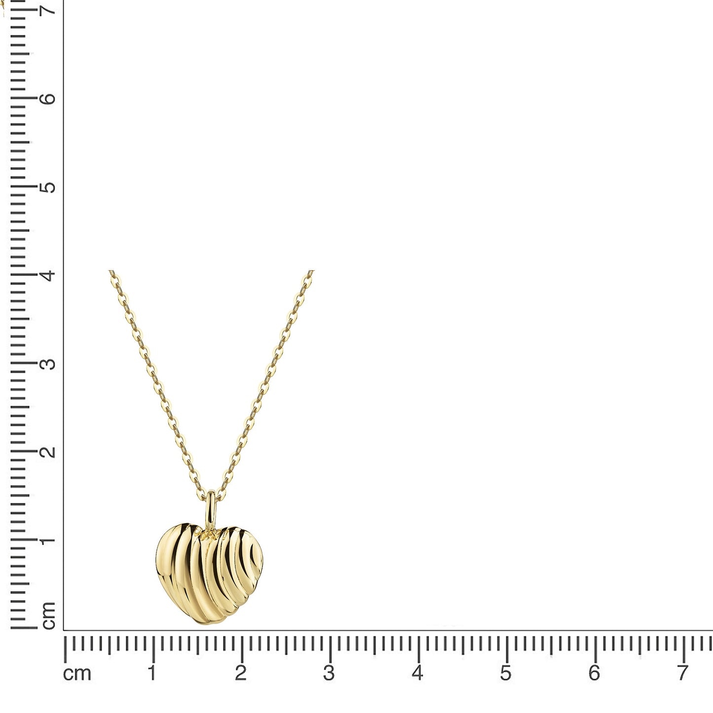 Anhänger mit Kette 925 Silber vergoldet Ankerkette 925/- Sterling Silber vergoldet 42cm ohne