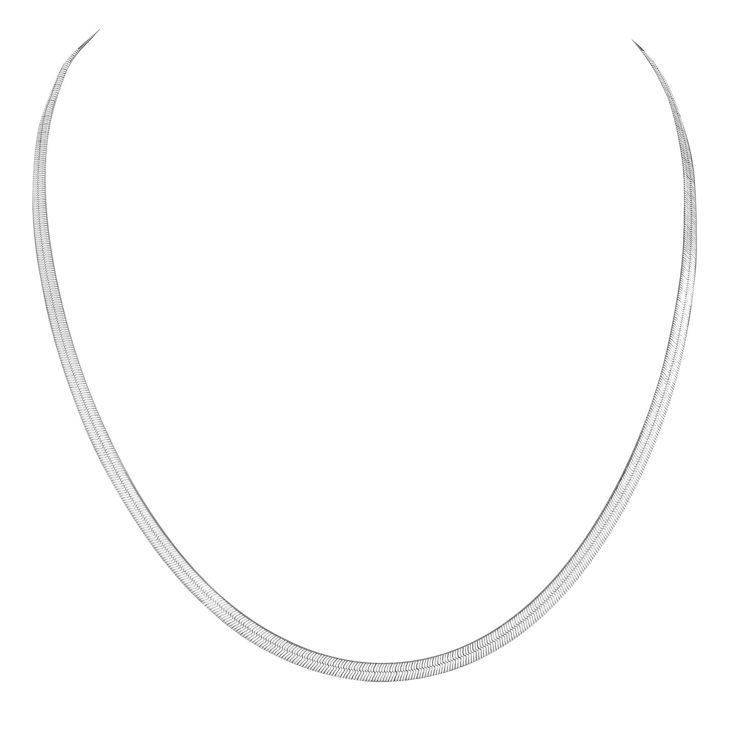 Collier 925 Silber rhodiniert Fantasiekette 925/- Sterling Silber rhodiniert 42cm
