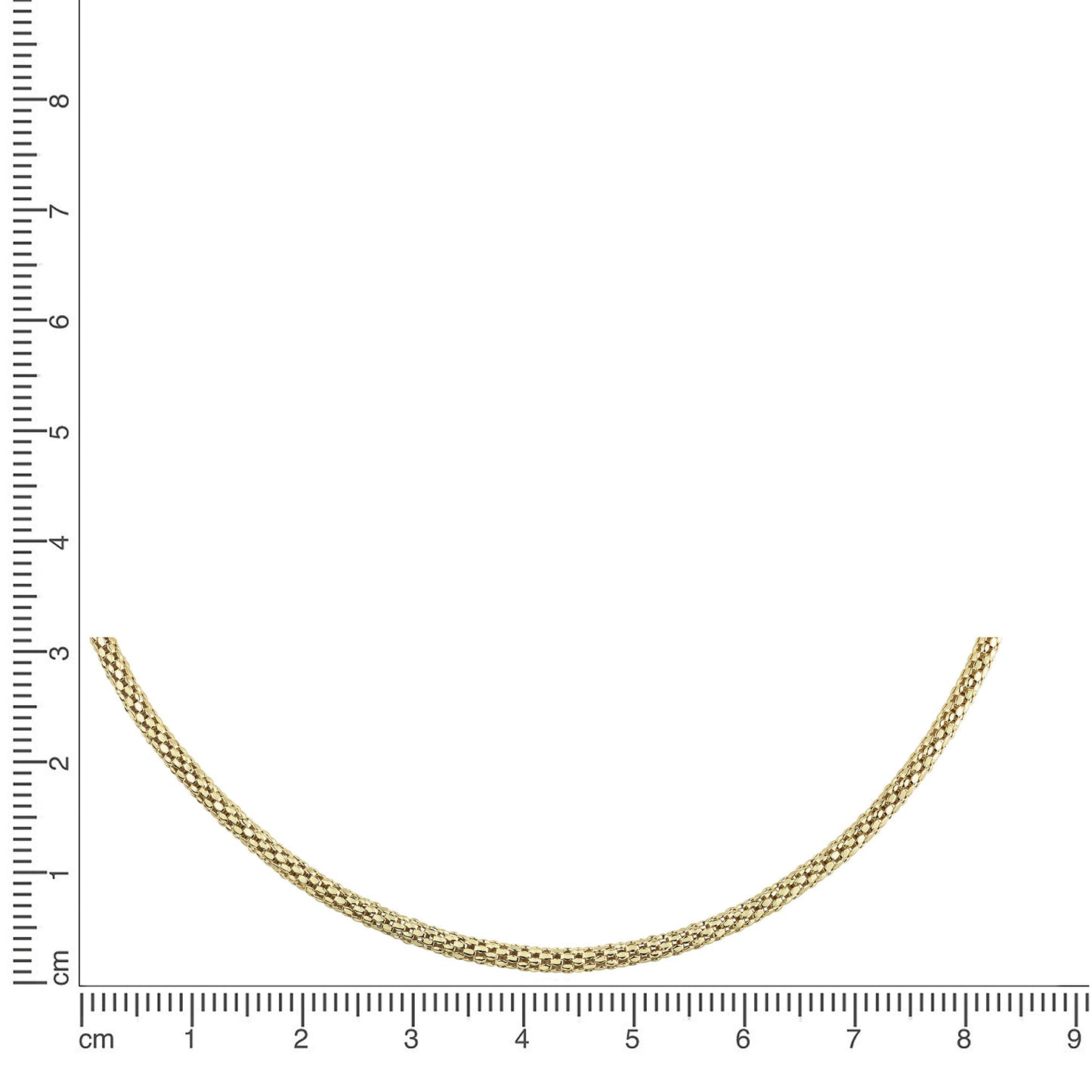 Collier 925 Silber vergoldet Himbeerkette 925/- Sterling Silber vergoldet 42cm