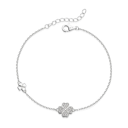 Celesta Silber Armband aus 925 Silber rhodiniert Zirkonia