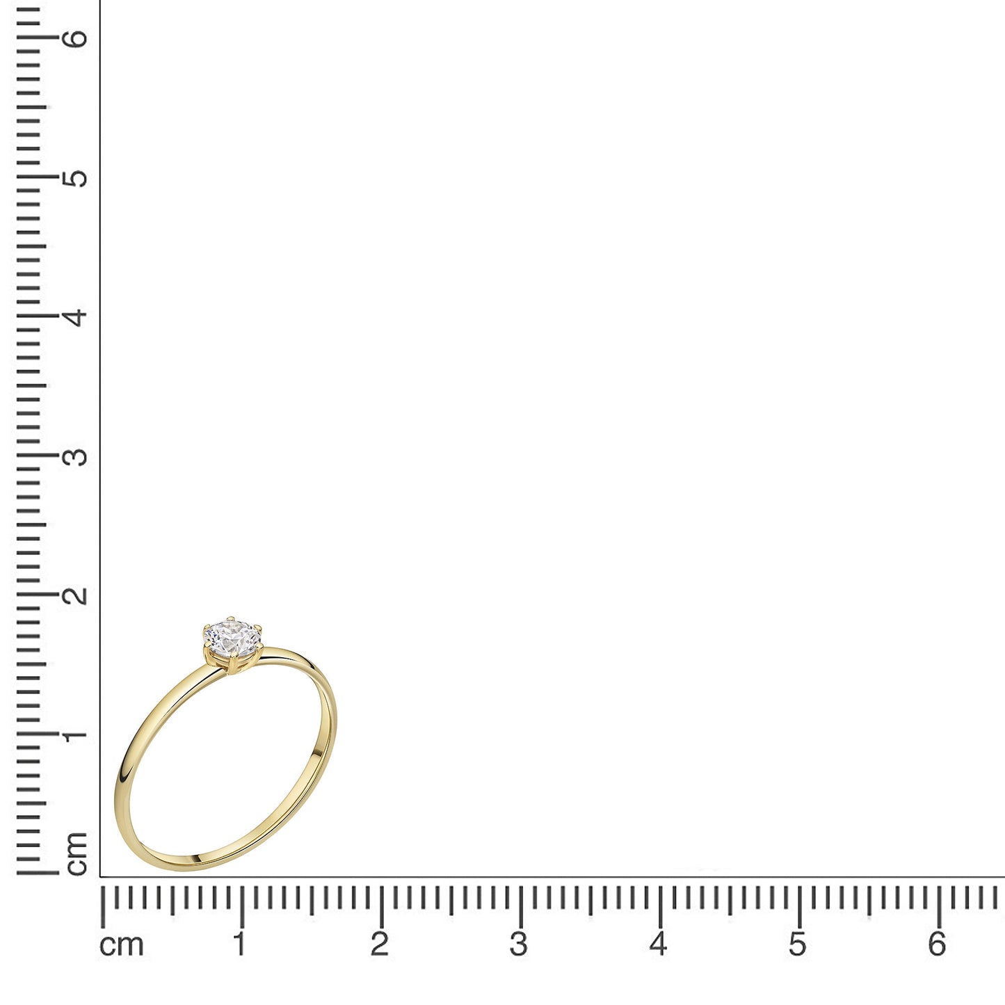 Ring 375/- Gold Zirkonia