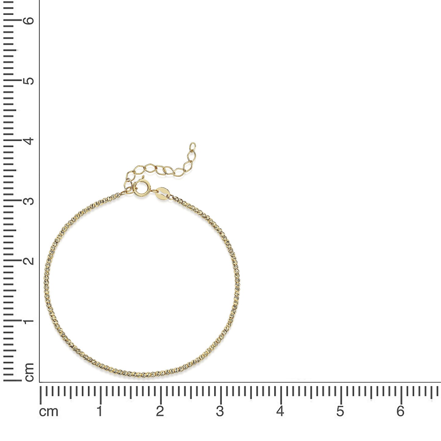 Armband 375 Gelbgold Fantasiekette 375/- Gold 16cm