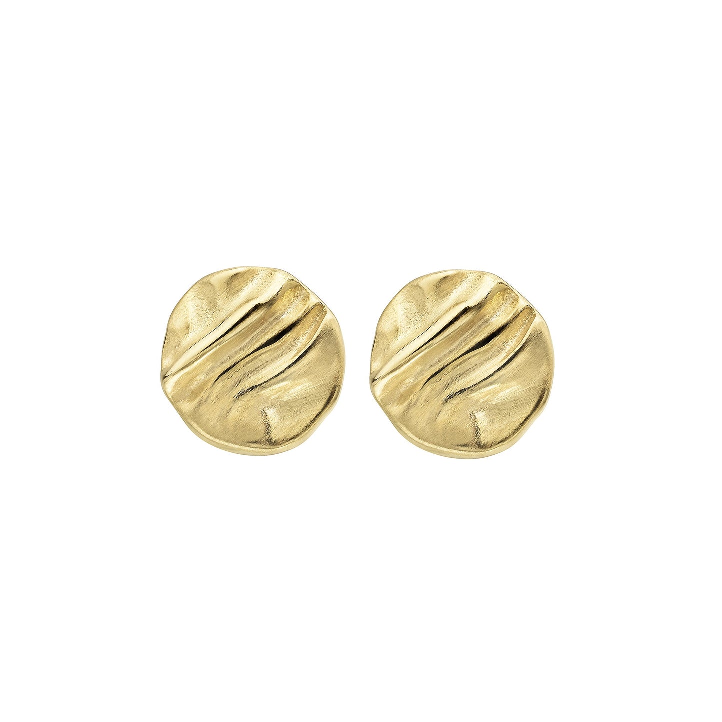 Ohrstecker 375 Gelbgold Struktur 375/- Gold 0,6cm ohne