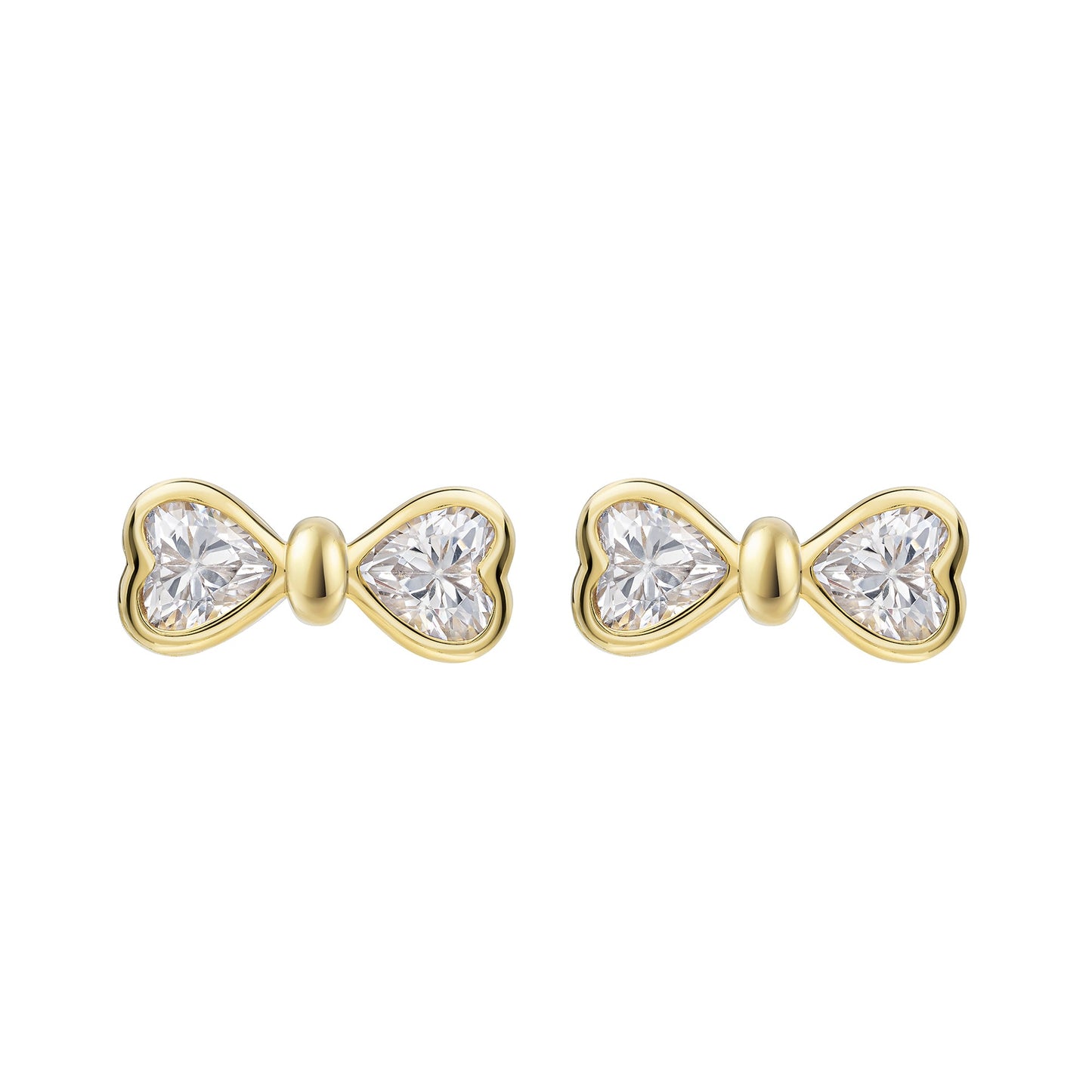 Ohrstecker 375 Gelbgold Zirkonia 375/- Gold 0,4cm Zirkonia