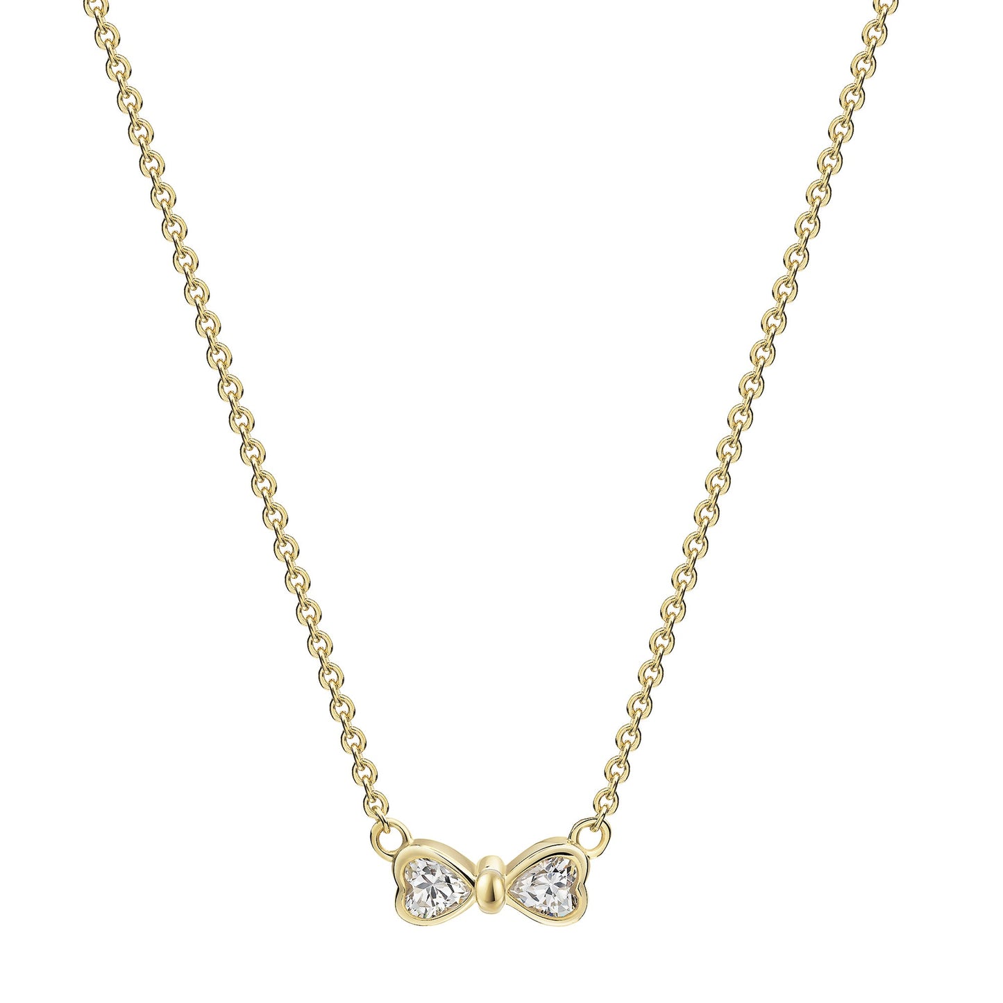 Collier 375 Gelbgold Zirkonia Ankerkette 375/- Gold vergoldet 42cm Zirkonia