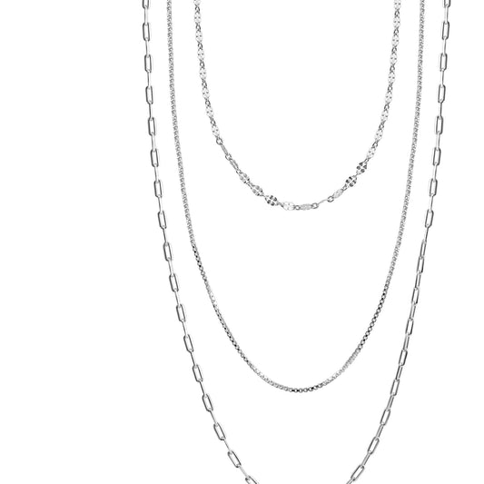 Celesta Silber Collier aus 925 Silber rhodiniert