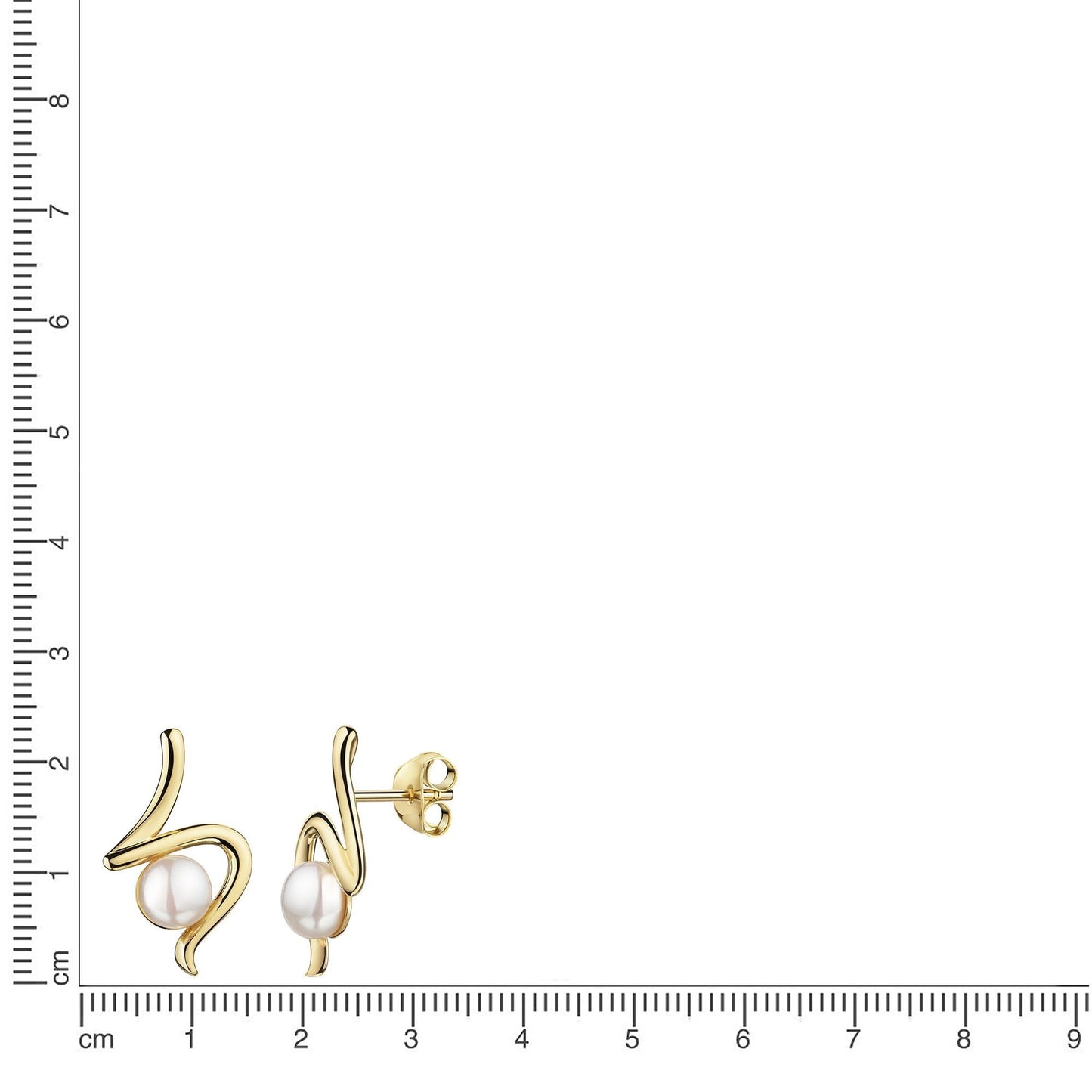 Ohrstecker 925/- Sterling Silber vergoldet 1,3cm