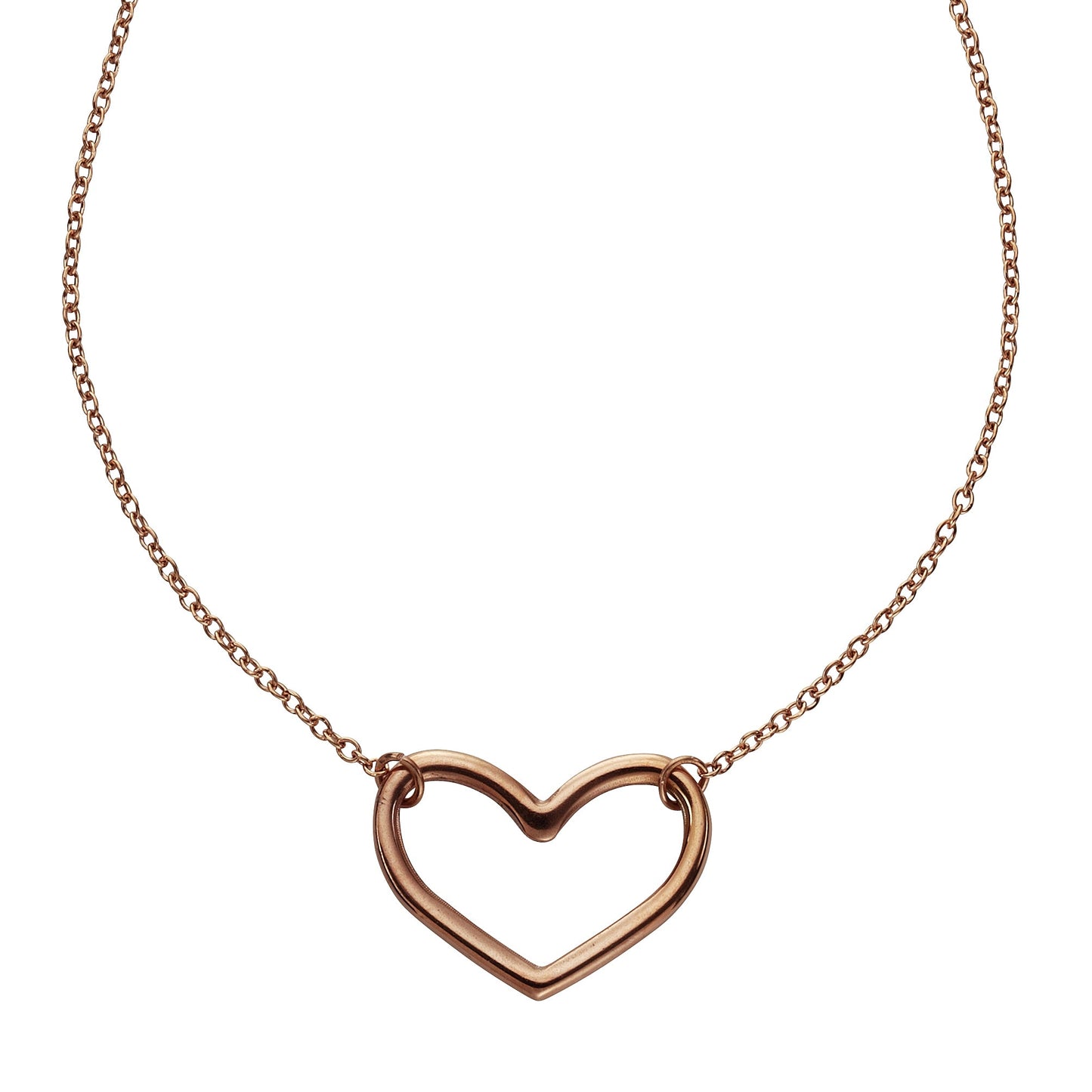Collier Ankerkette Edelstahl rotvergoldet 45,0cm