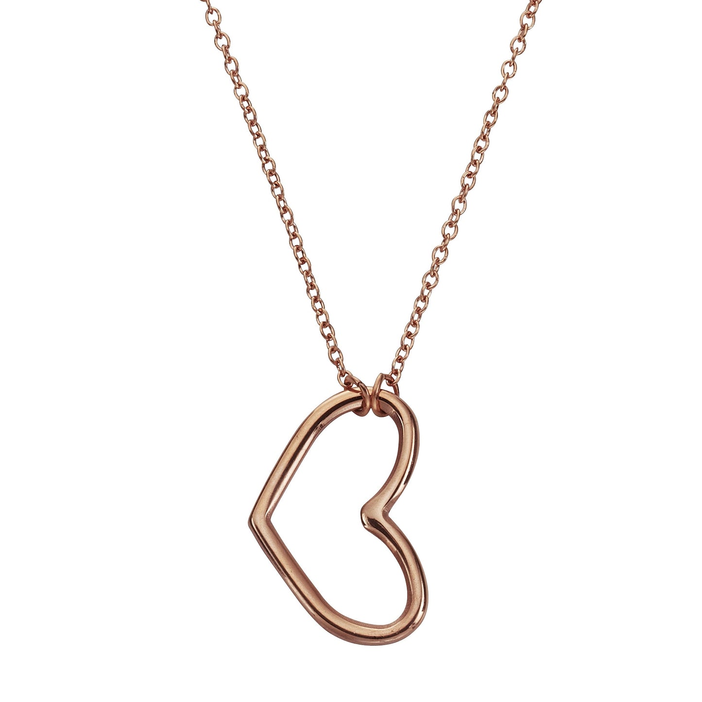 Collier Ankerkette Edelstahl rotvergoldet 45,0cm