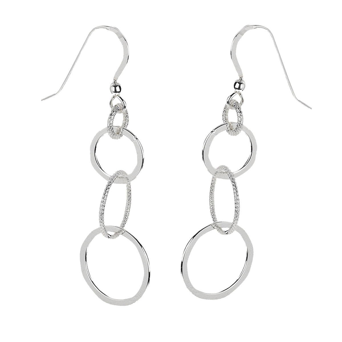 Ohrhaken 925/- Sterling Silber rhodiniert 5,2cm