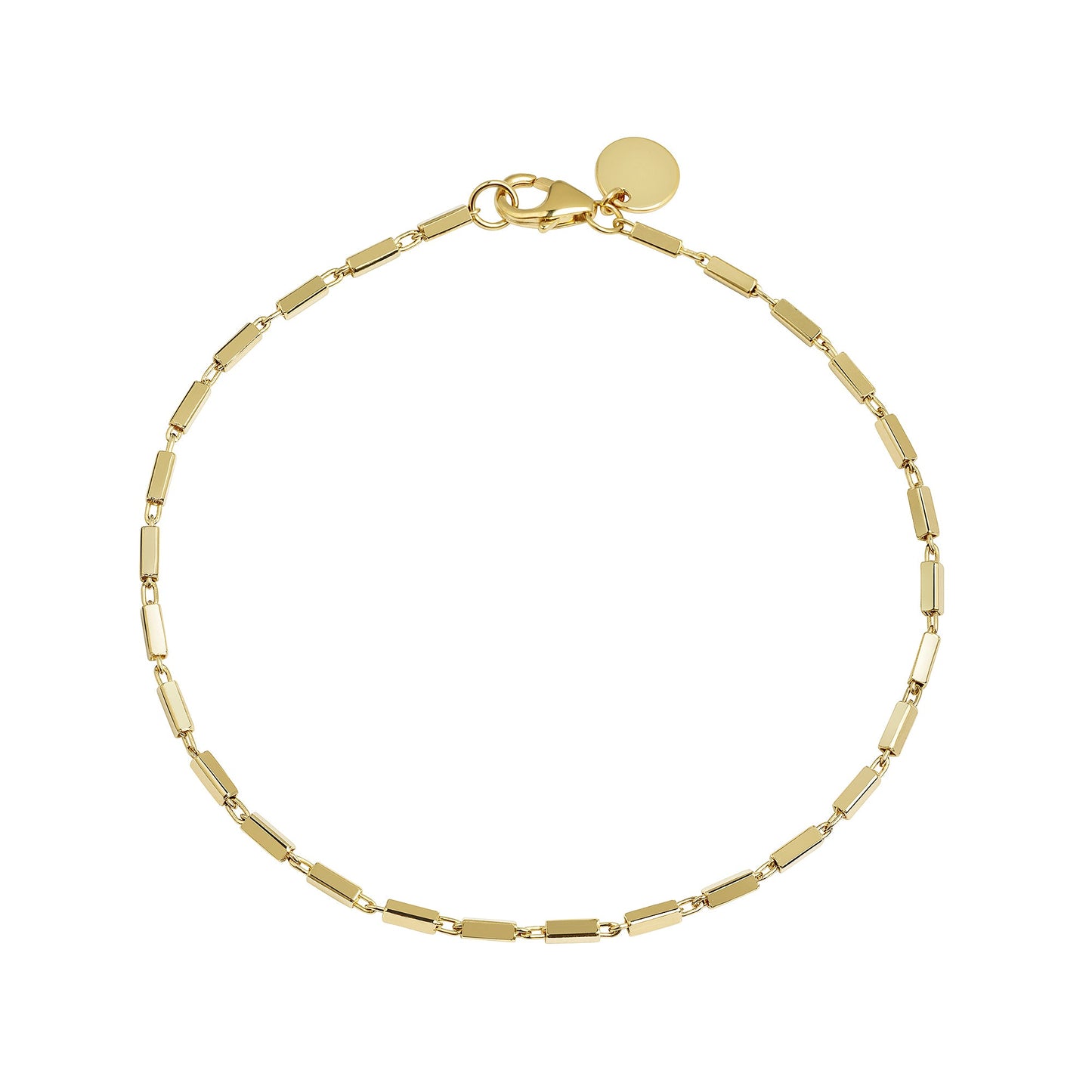 Armband Fantasiekette 925/- Sterling Silber vergoldet 19cm