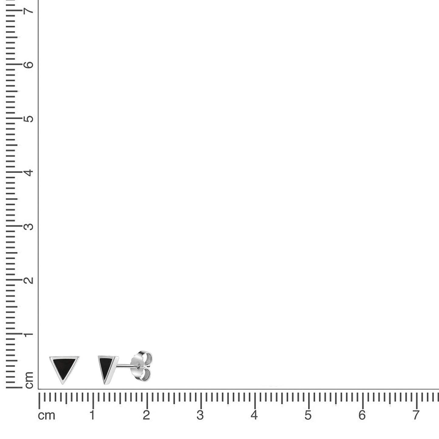Ohrstecker 925/- Sterling Silber Rhodiniert 0,7cm