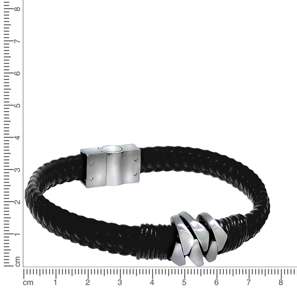 Armband Lederband mit Edelstahlverschluß Lederband Edelstahl 21cm