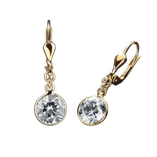 Ohrringe Gold 333 mit Zirkonia weiß