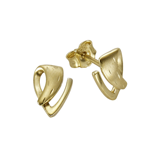 Ohrringe Gold 333 Ohrstecker diamantiert