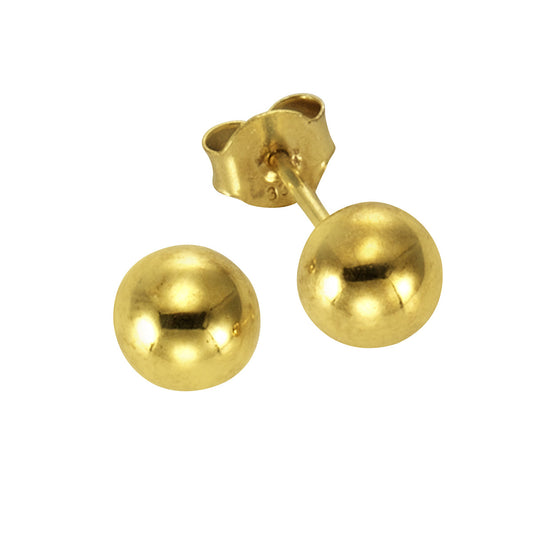 Ohrringe Gold 585 Kugel mit 5mm Durchmesser