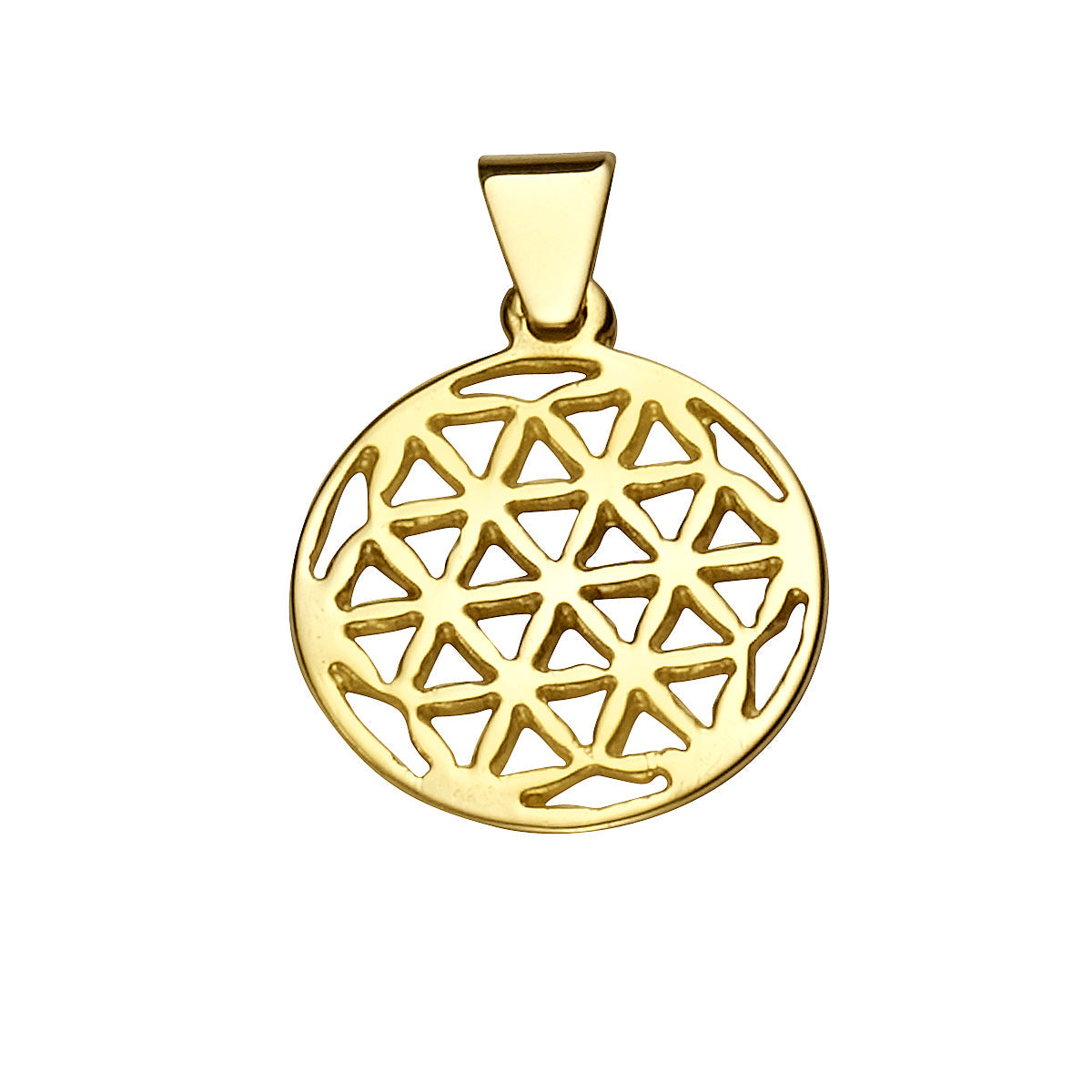 Anhänger 333/- Gold rhodiniert 1,7cm