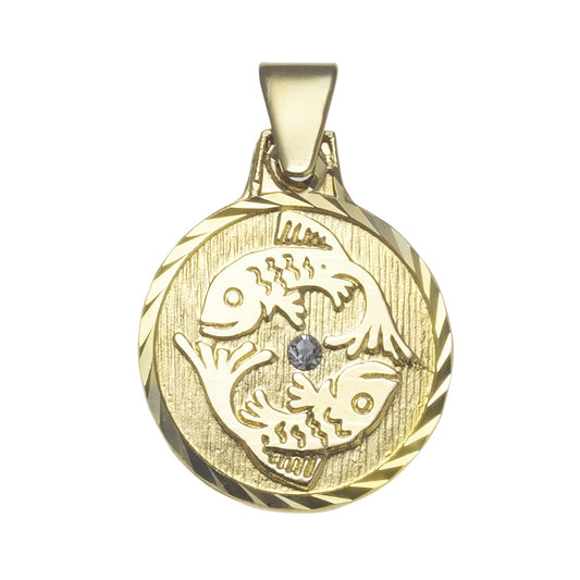 Anhänger aus 333/- Gelbgold Sternzeichen Fische