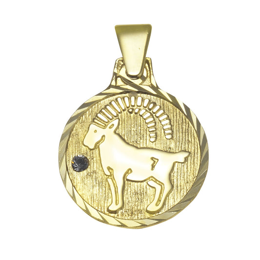 Anhänger aus 333/- Gelbgold Sternzeichen Steinbock