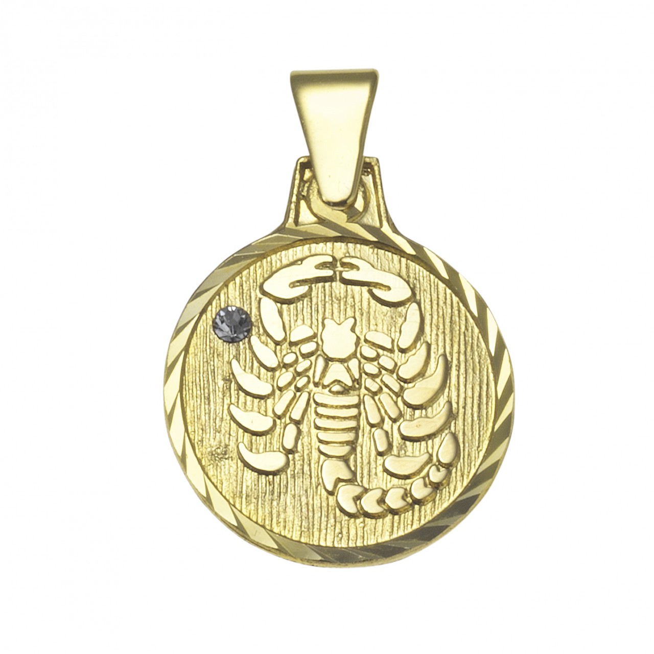 Echtschmuck Anhänger Sternzeichen Skorpion Unisex 333er Gelbgold 1