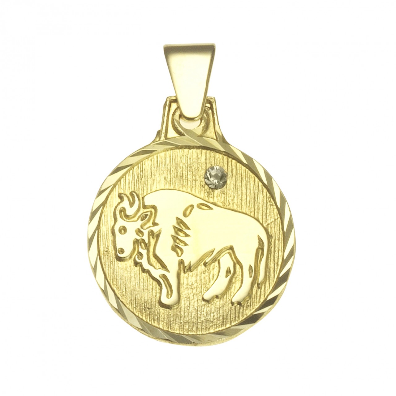 Schmuck Halsketten-Anhänger Sternzeichen Stier Unisex 333er Gelbgold 1,7cm günstig kaufen