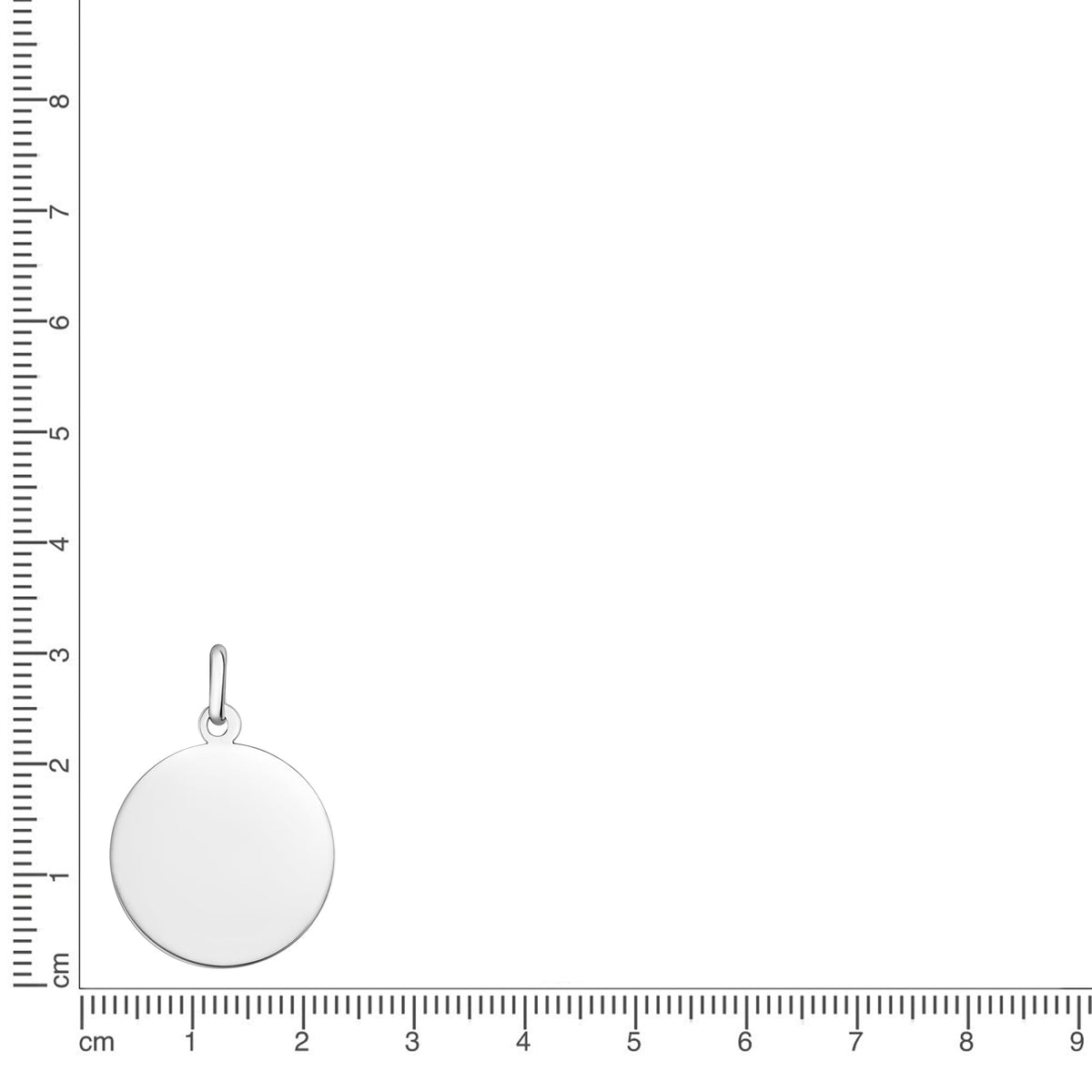 Anhänger 925/- Sterling Silber rhodiniert 3,5cm