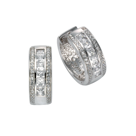 Celesta - Creolen 925/- Sterling Silber 925/- Sterling SilberZirkonia