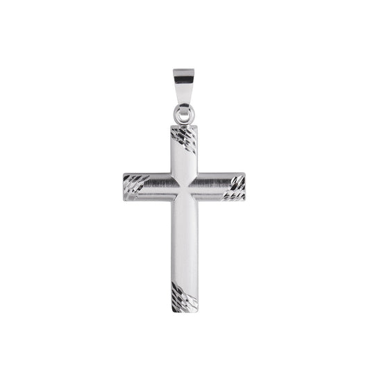 Anhänger Silber 925 diamantiert hochglanzpoliert und mattiert mit 3,1cm Länge