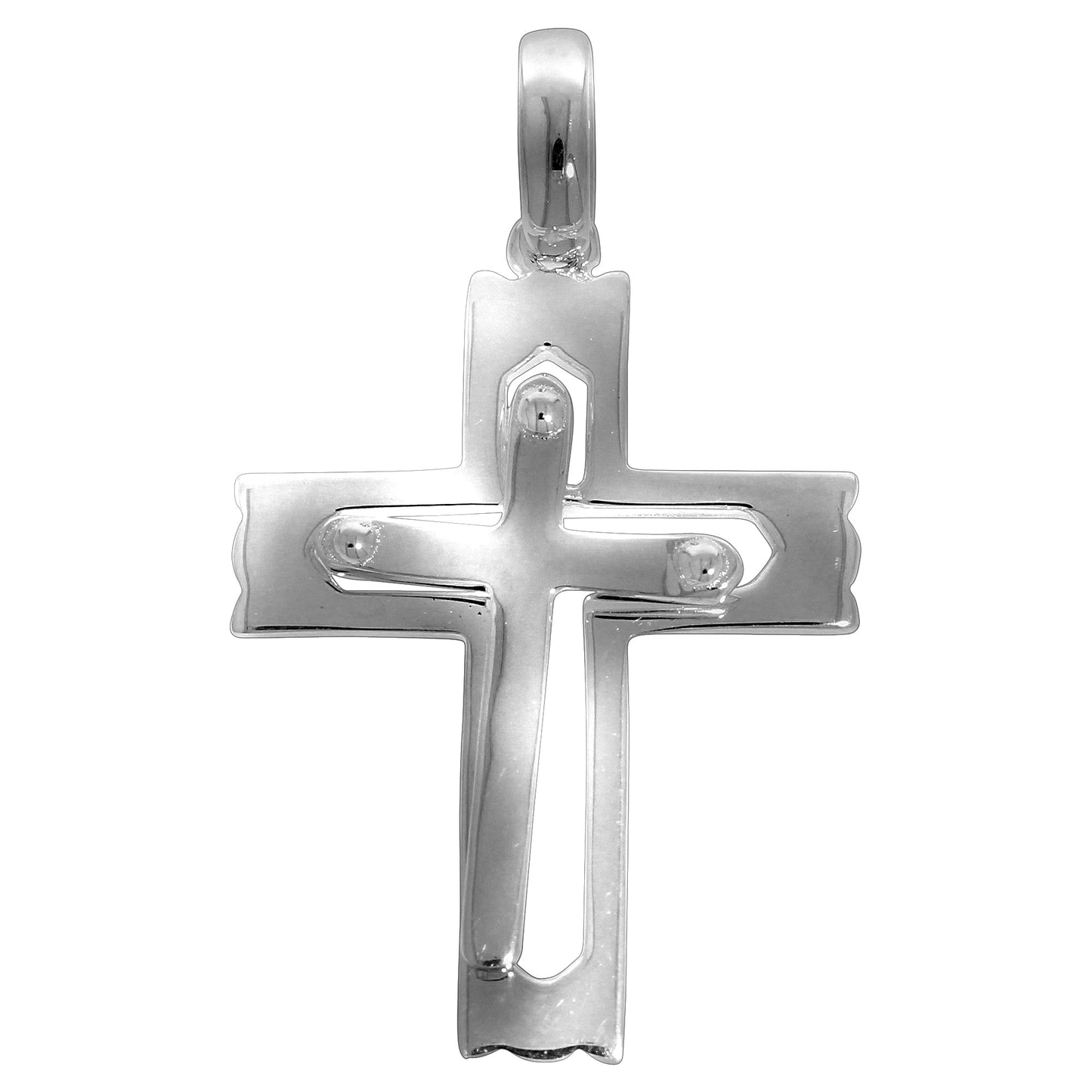 Anhänger 925/- Sterling Silber rhodiniert 3,7cm