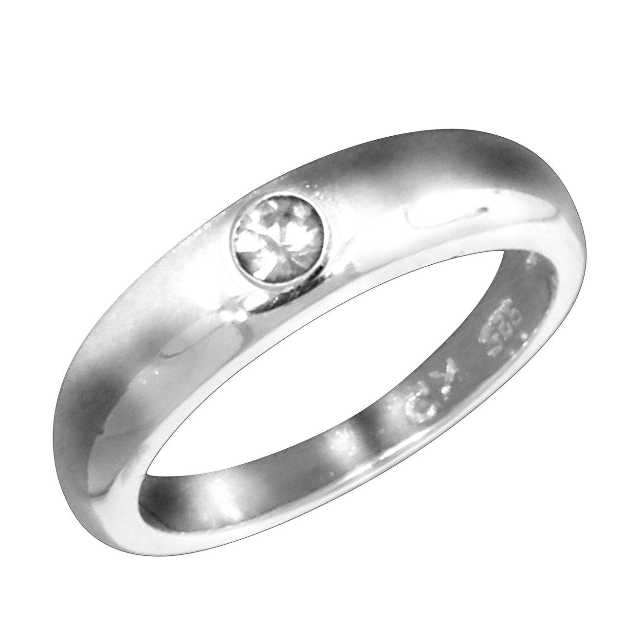 Schmuck Diamant-Taufring Kinder 925 Sterling Silber mit Diamant günstig kaufen