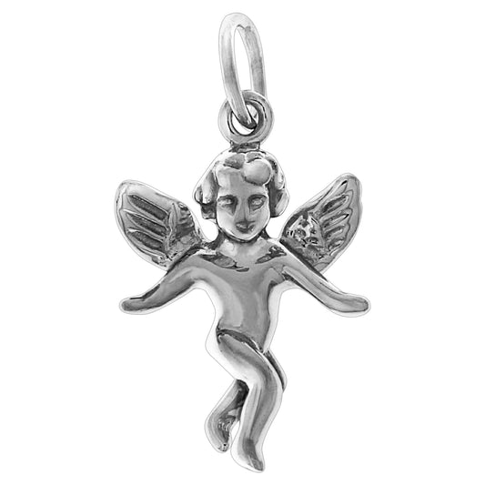 Anhänger Silber 925 rhodiniert Engel mit 2,2cm Länge
