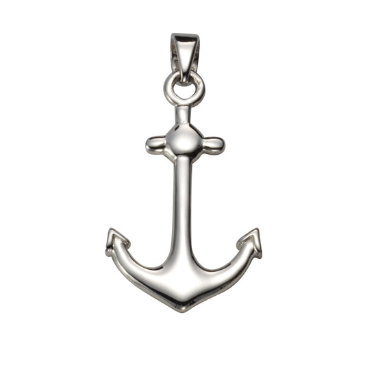 Anhänger SIlber 925 rhodiniert Anker mit 38mm Länge und 20mm Breite