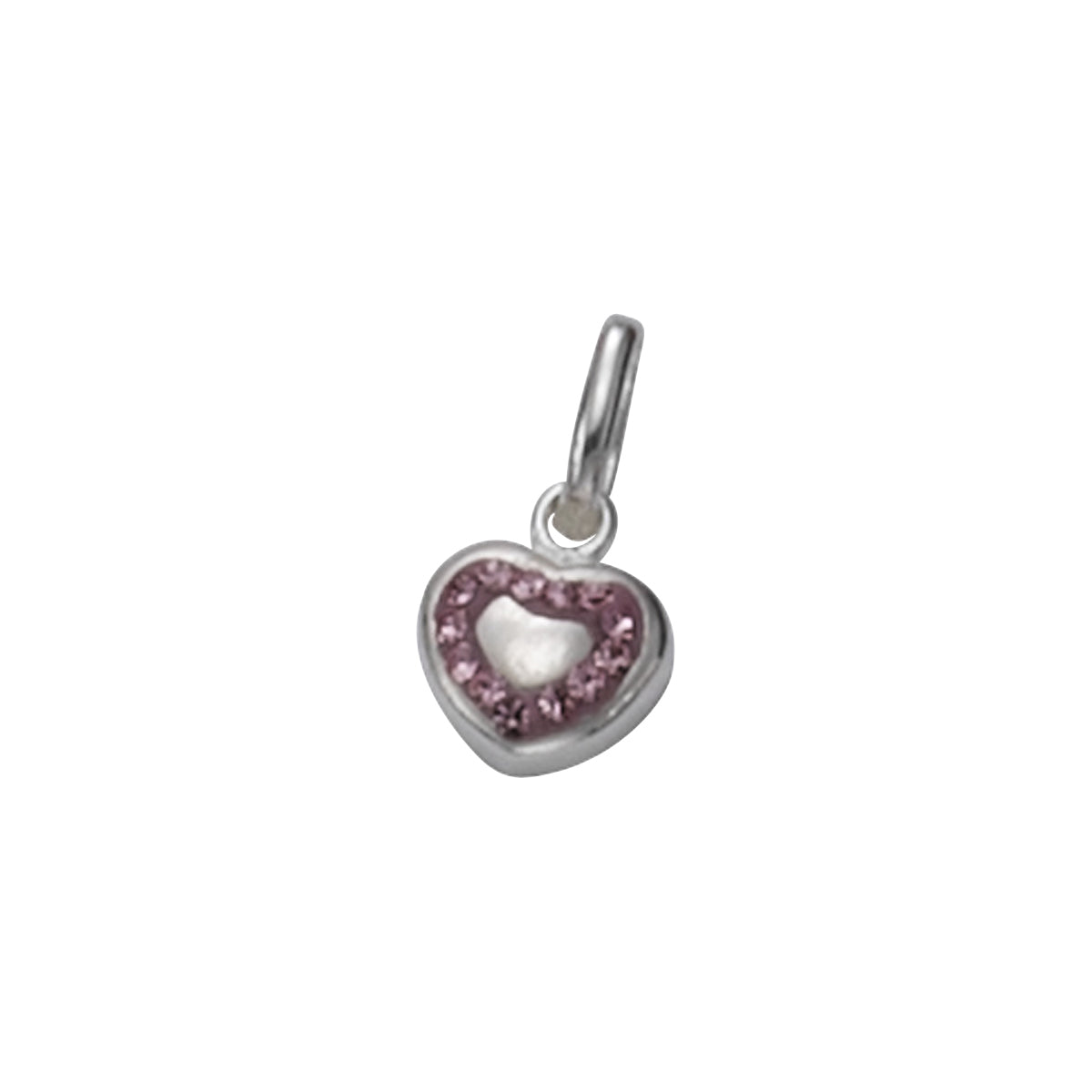 Anhänger 925/- Sterling Silber versilbert 1,5cm Kristall