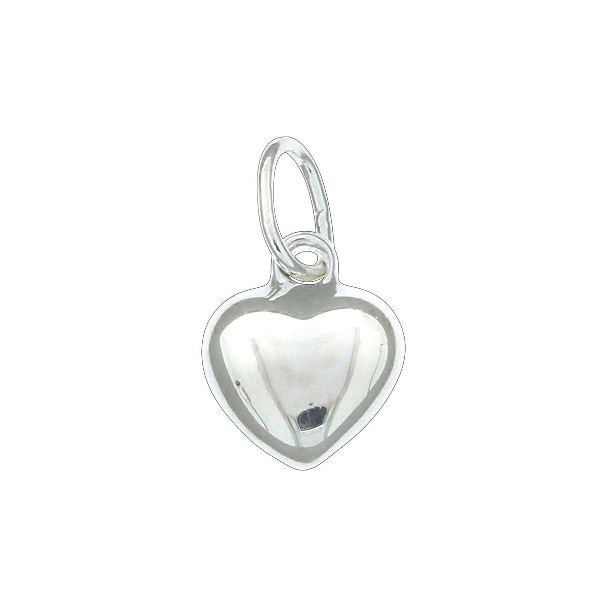 Anhänger aus 925/- Sterling Silber in Herzform mit 1,1cm Länge