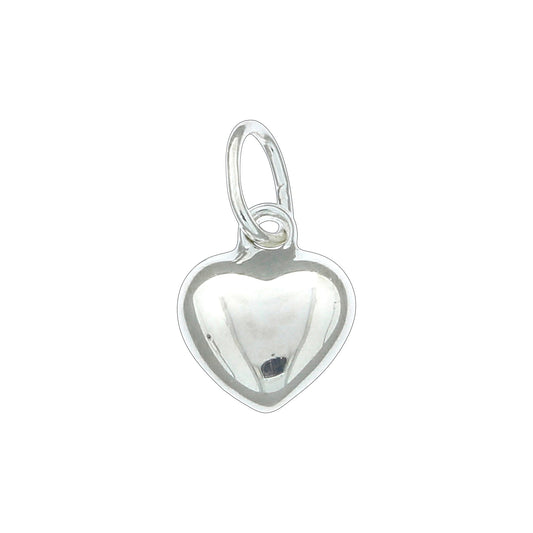 Anhänger aus 925/- Sterling Silber in Herzform mit 1,1cm Länge