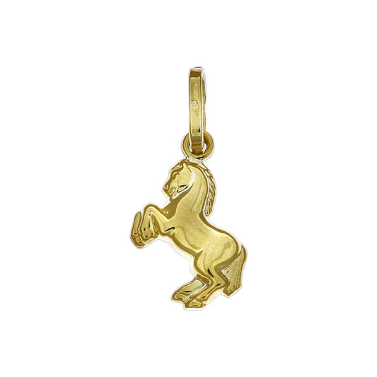 Anhänger in 925/- Sterling Silber vergoldet mit Pferdemotiv