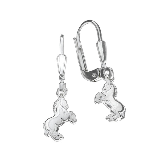 Ohrhänger in 925/- Sterling Silber mit Pferd