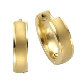 Creolen Edelstahl vergoldet 1,5cm