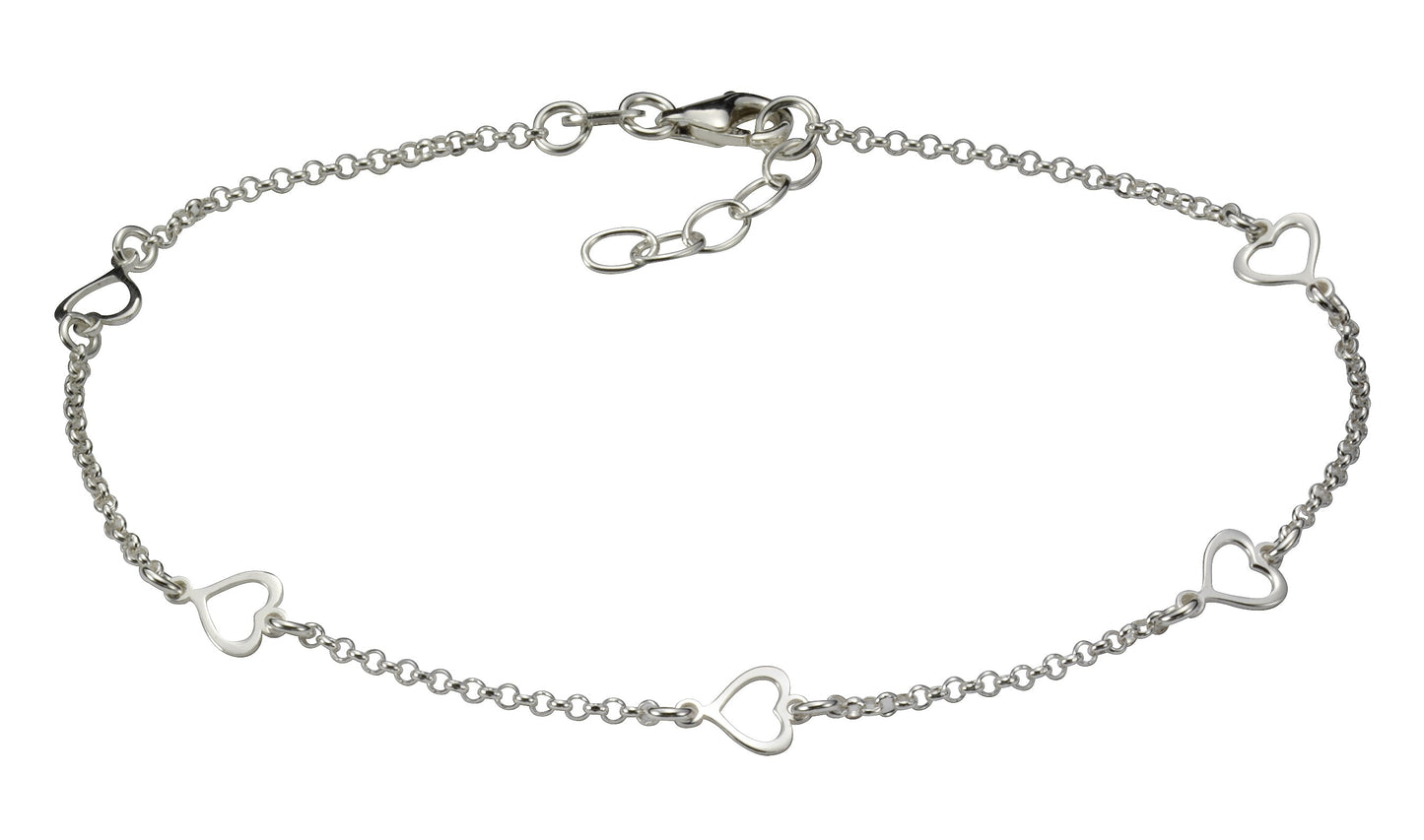 Fusskette 925/- Sterling Silber 26,0cm