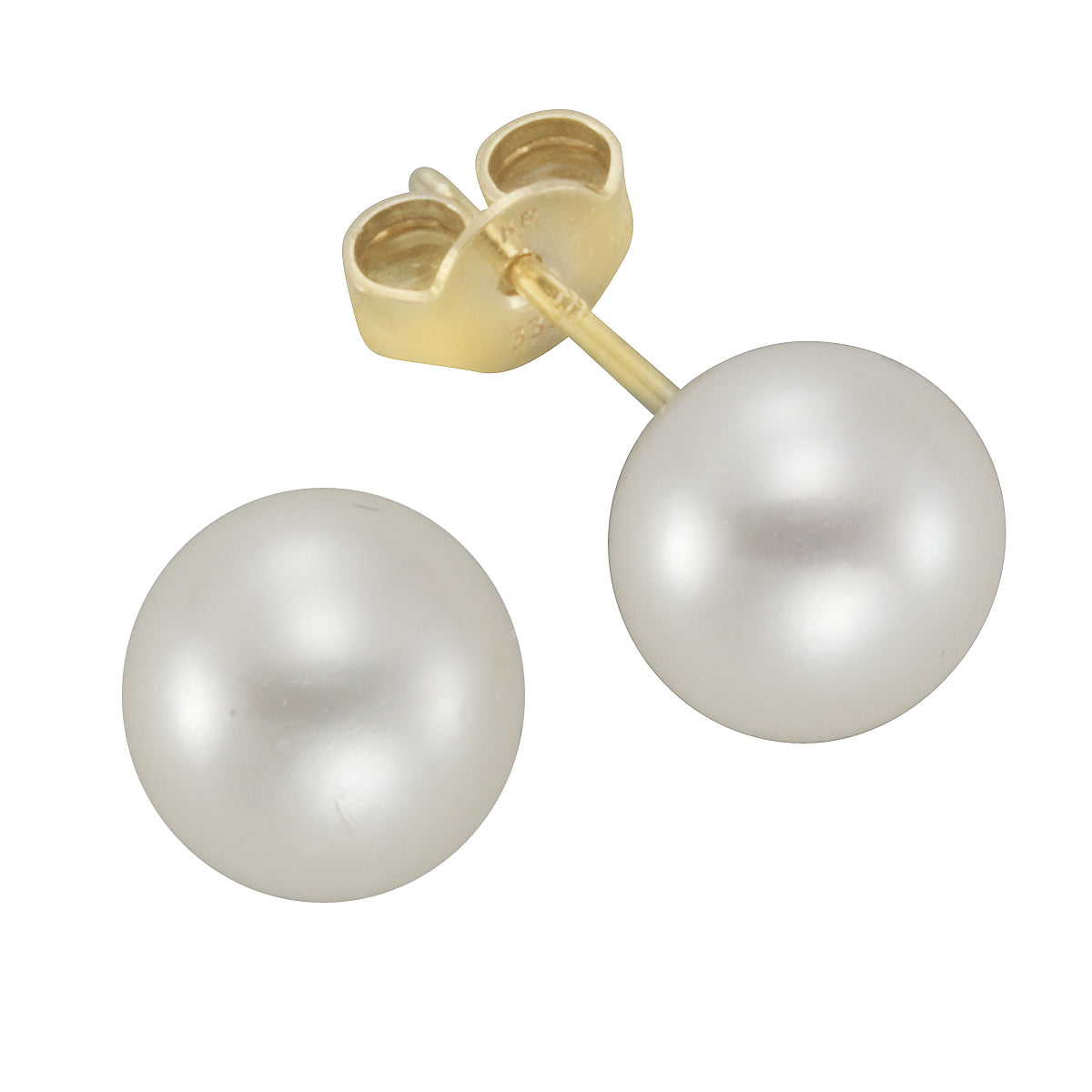 Ohrstecker 333/- Gold 0,8cm Süßwasserzuchtperle