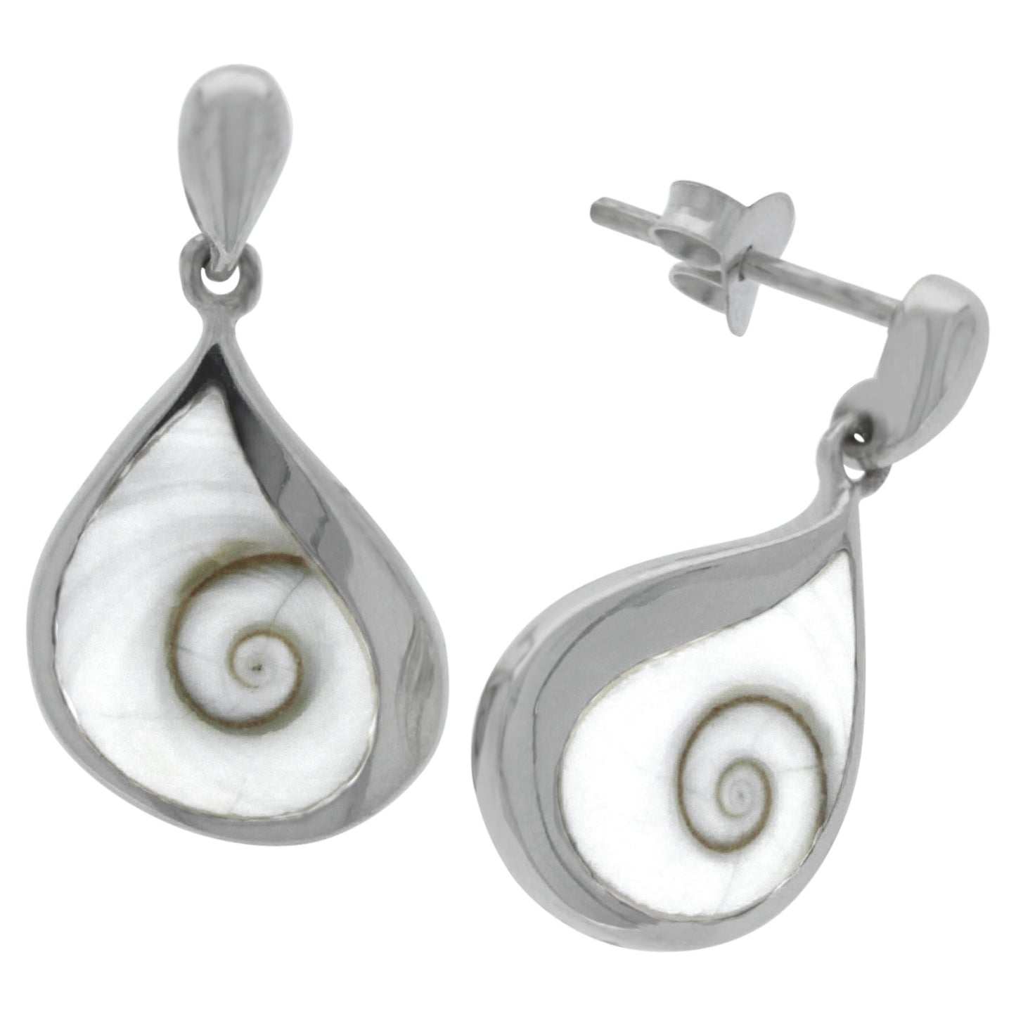 Ohrhänger 925/- Sterling Silber keine / nicht Relevant 2,3cm Muschel